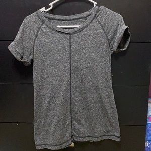 plain dark gray shirt